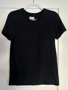 For Days Black Organic Cotton Crew Neck T-Shirt Women's Medium